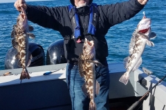 3 Lingcod at a time is really fun.