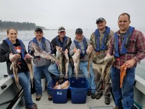 On the ocean catching lingcod & rockfish